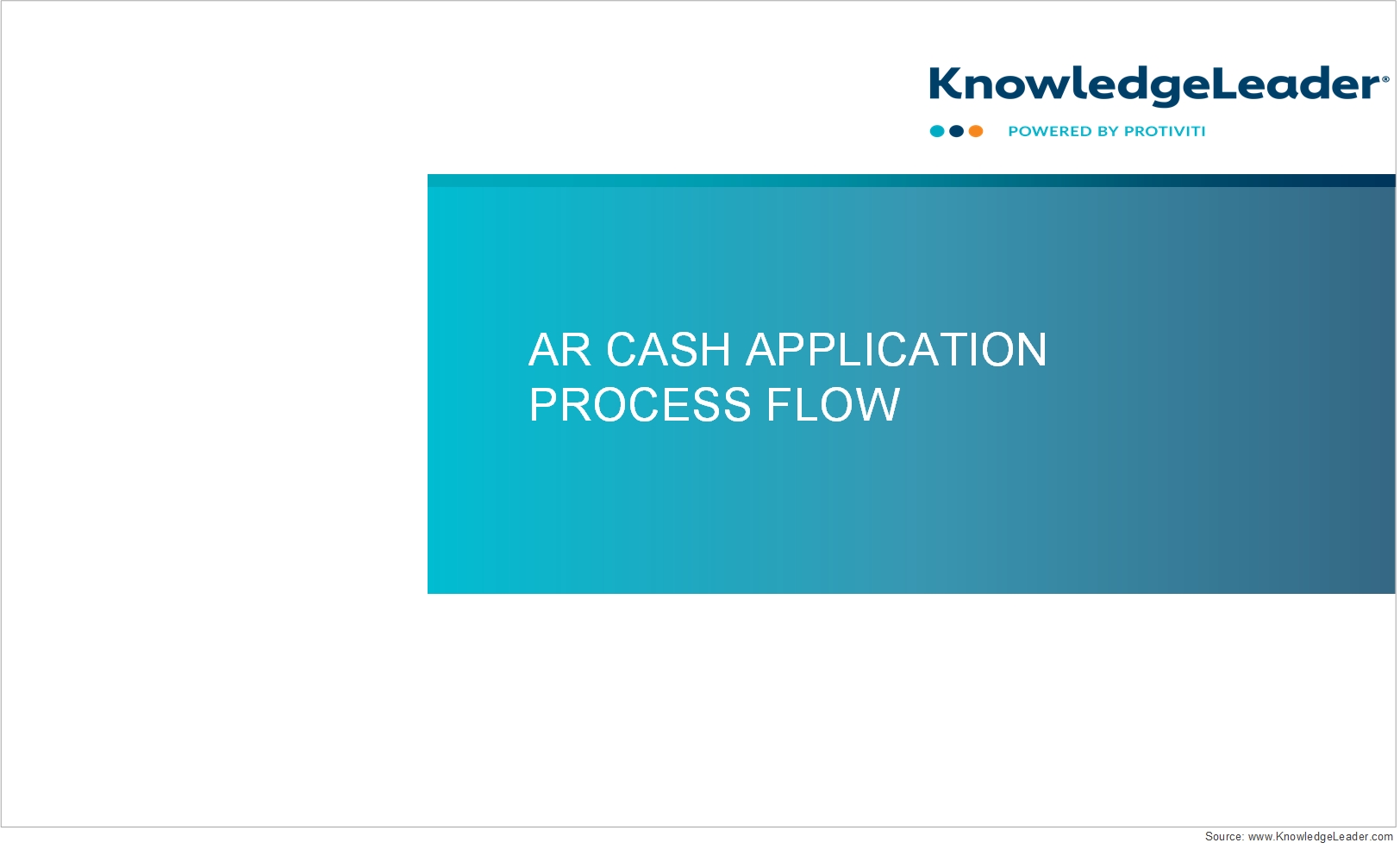 screenshot of the first page of AR and Cash Application Process Flow