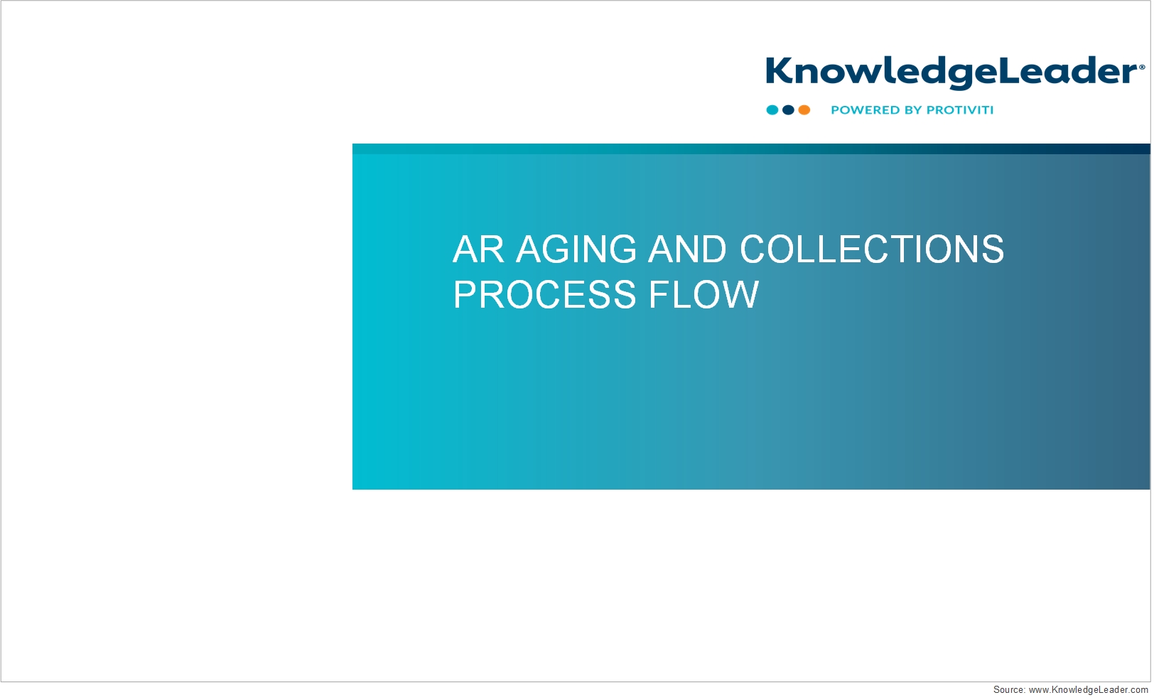 screenshot of the first page of Accounts Receivable Aging and Collections Process Flow