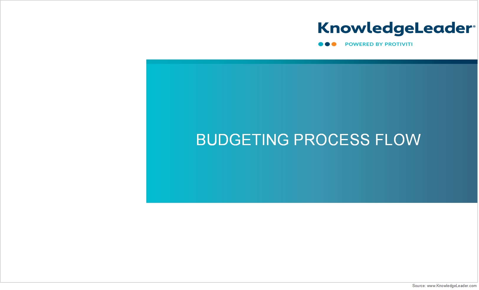 Screenshot of the first page of Budgeting Process Flow