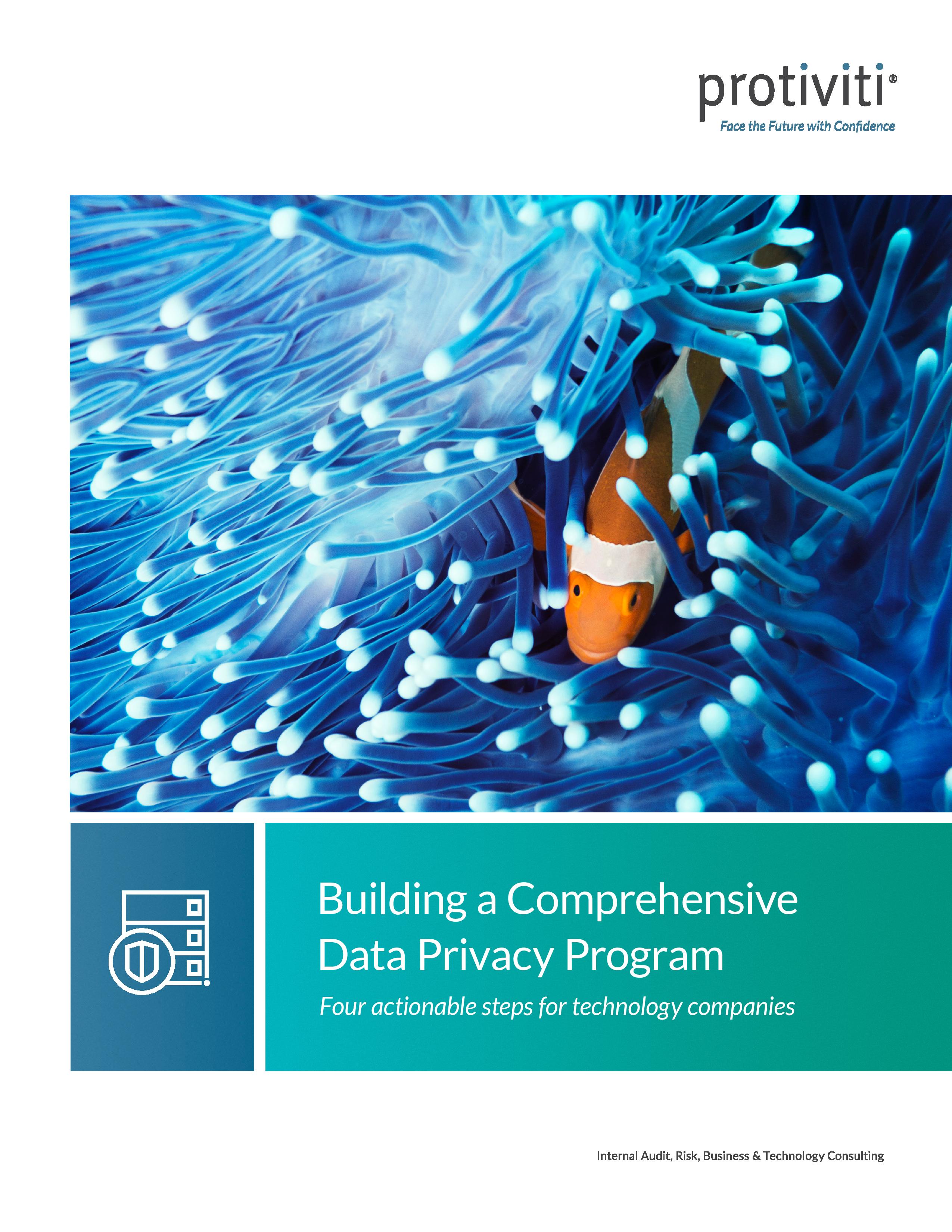 Screenshot of the first page of Building a Comprehensive Data Privacy Program