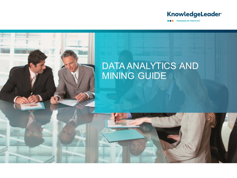 Screenshot of the first page of Data Analytics and Mining Guide