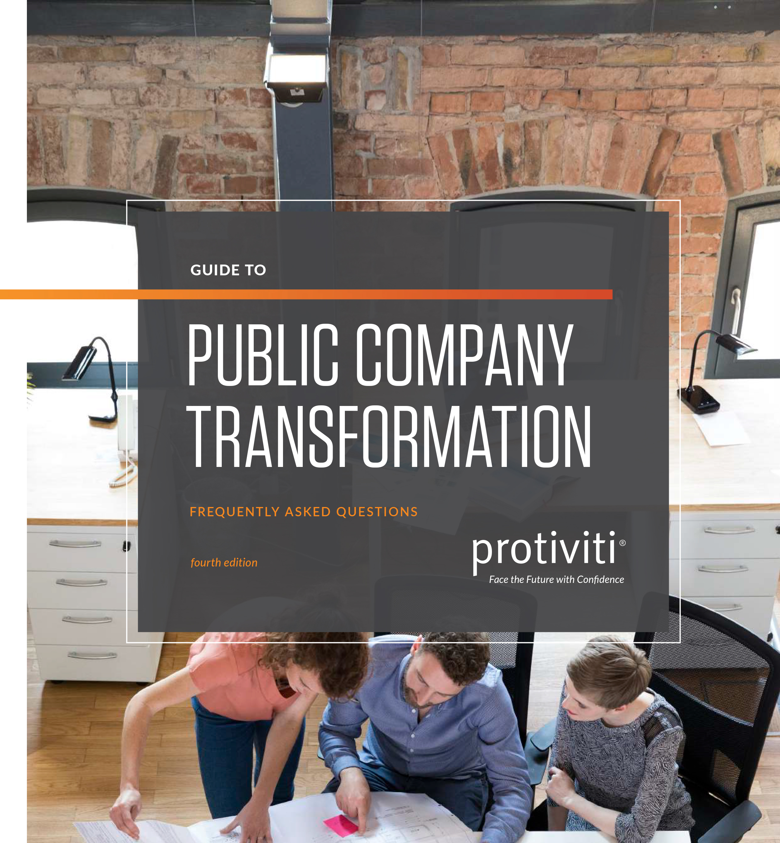 Screenshot of the first page of Guide to Public Company Transformation - Frequently Asked Questions