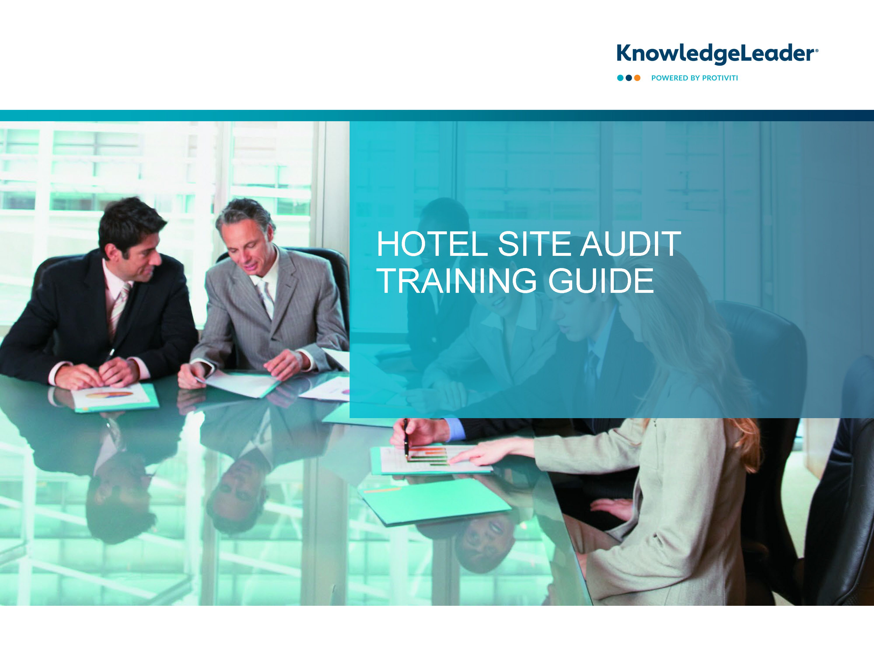 screenshot of the first page of Hotel Site Audit Training Material Guide