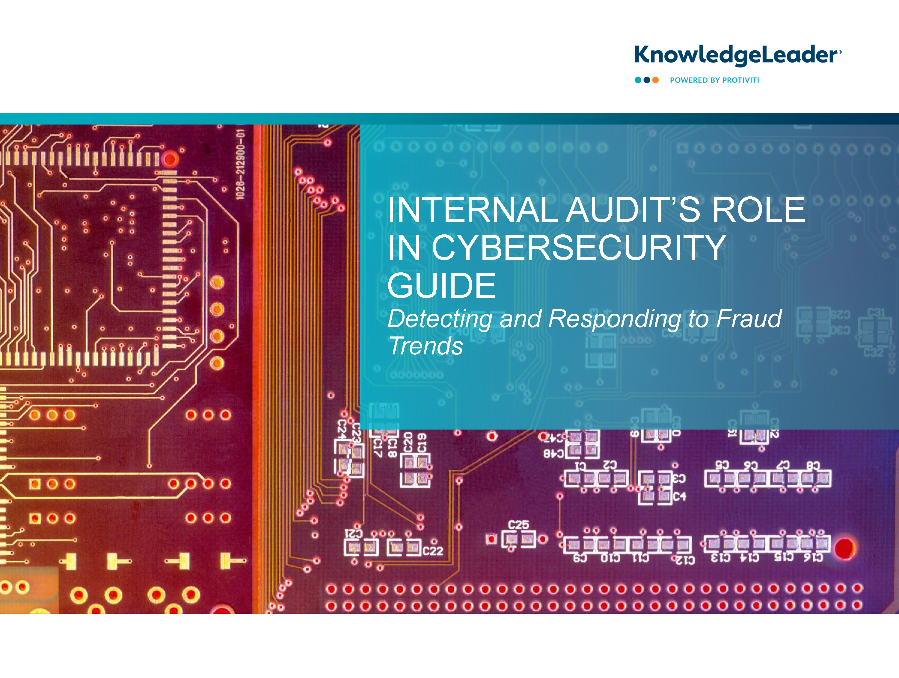 Screenshot of the first page of Internal Audit’s Role In Cybersecurity Guide