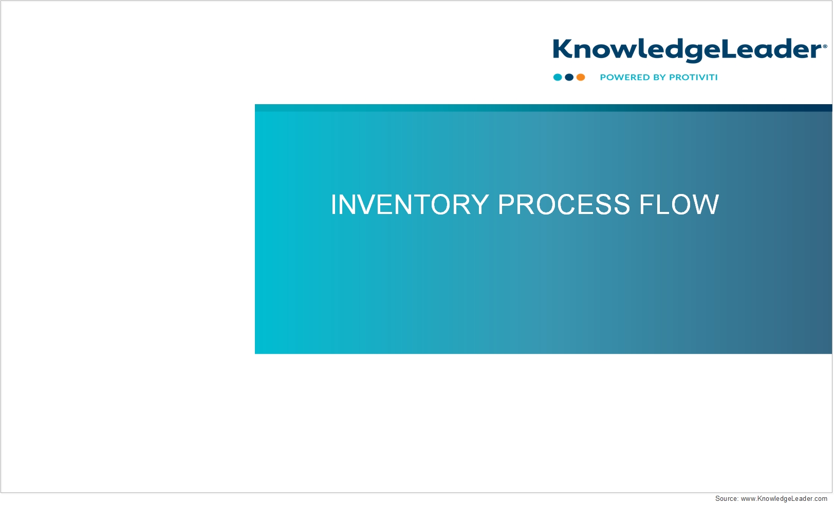 Screenshot of the first page of Inventory Process Flow