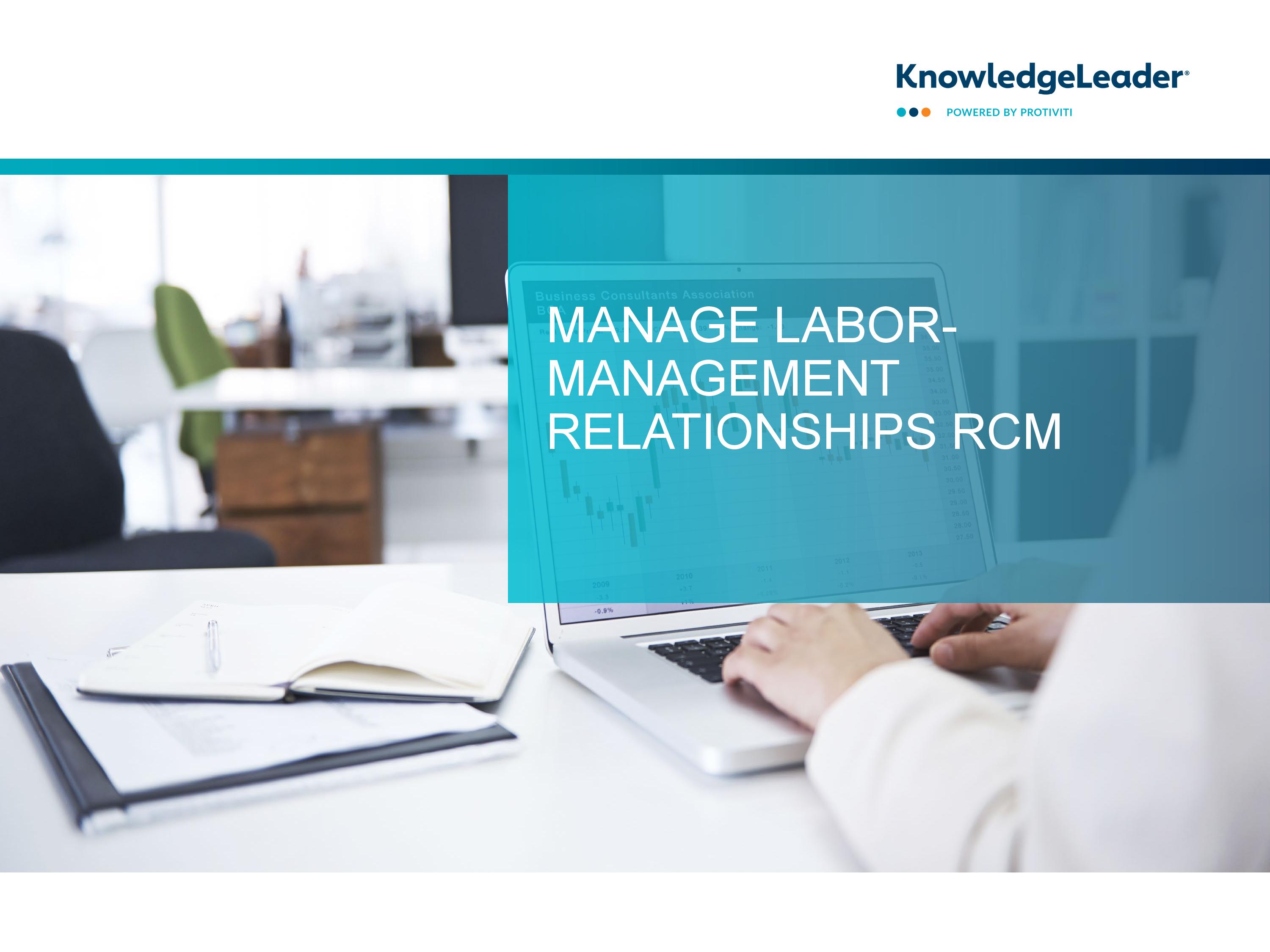 Manage Labor-Management Relationships RCM