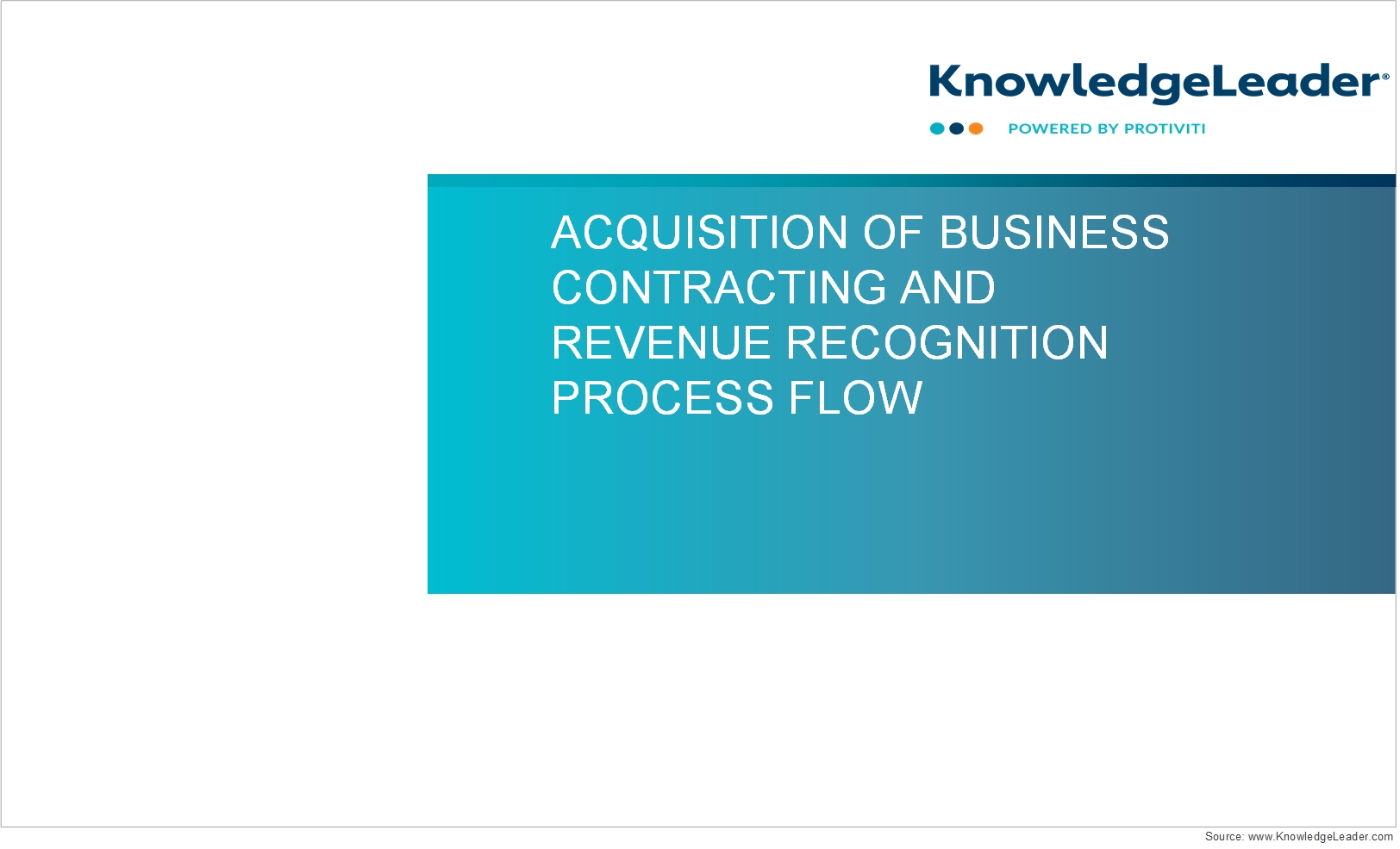 Screenshot of the first page of Process Flow - Acquisition of Business Contracting and Revenue Recognition