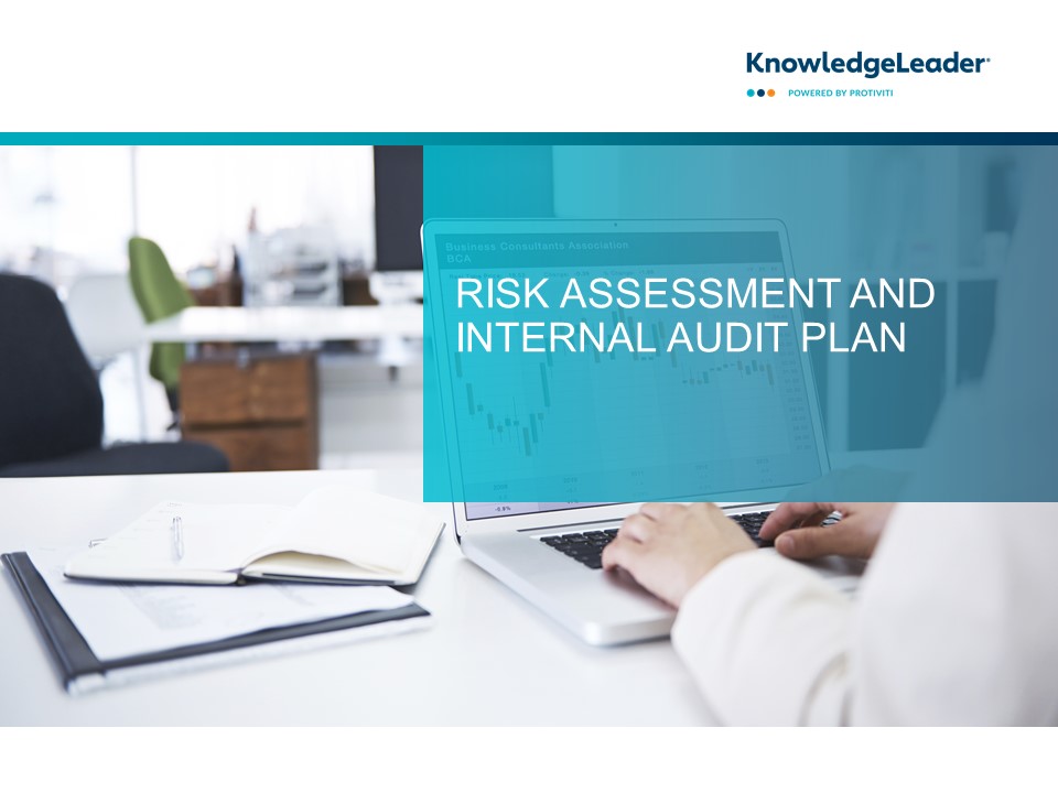 Screenshot of the first page of Risk Assessment and Internal Audit Plan