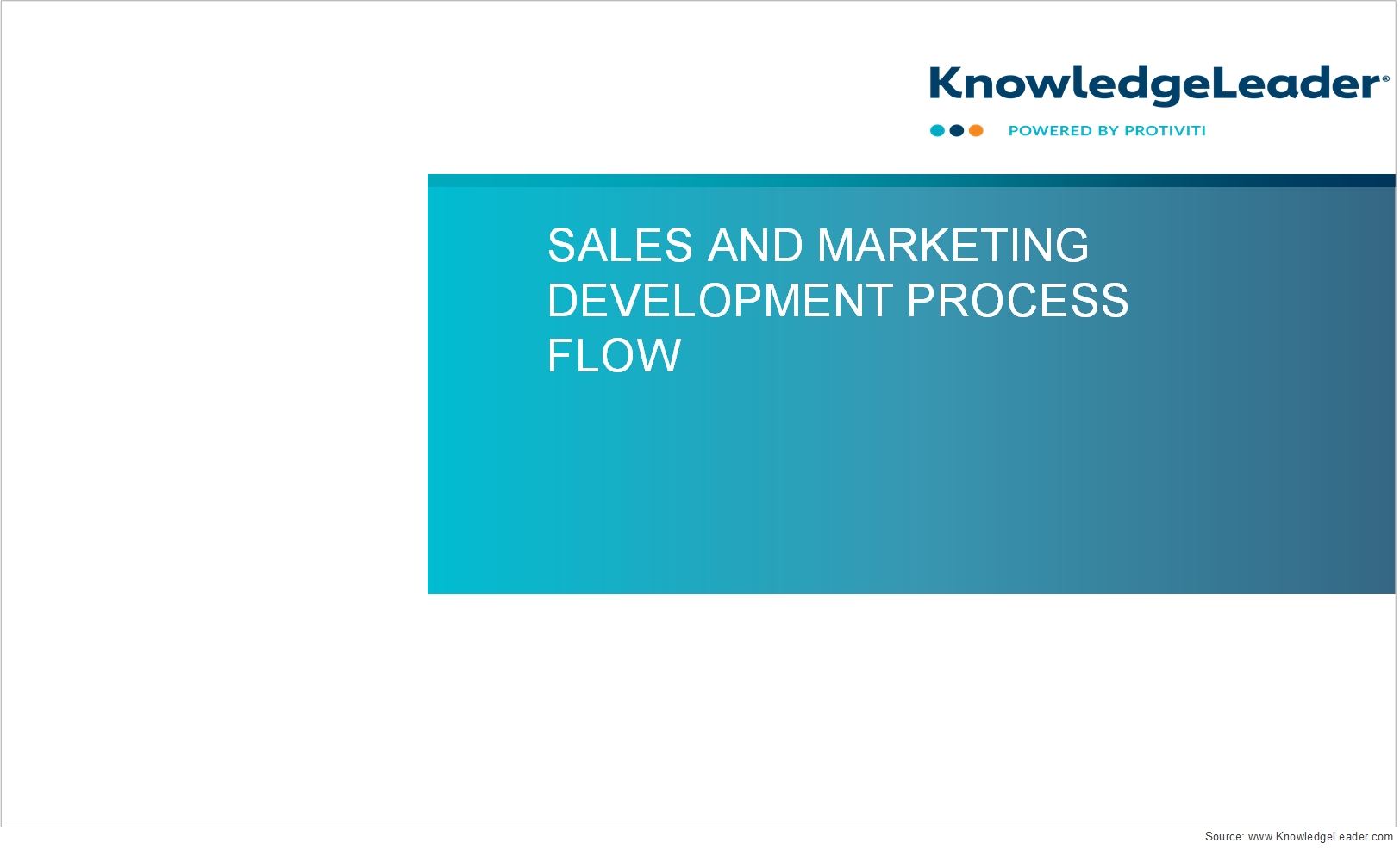 Screenshot of the first page of Sales and Marketing Development Process Flow