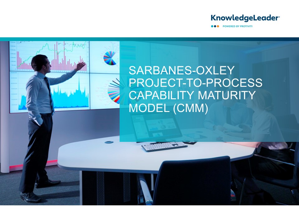 Screenshot of the first page of Sarbanes-Oxley Project-to-Process Capability Maturity Model (CMM)