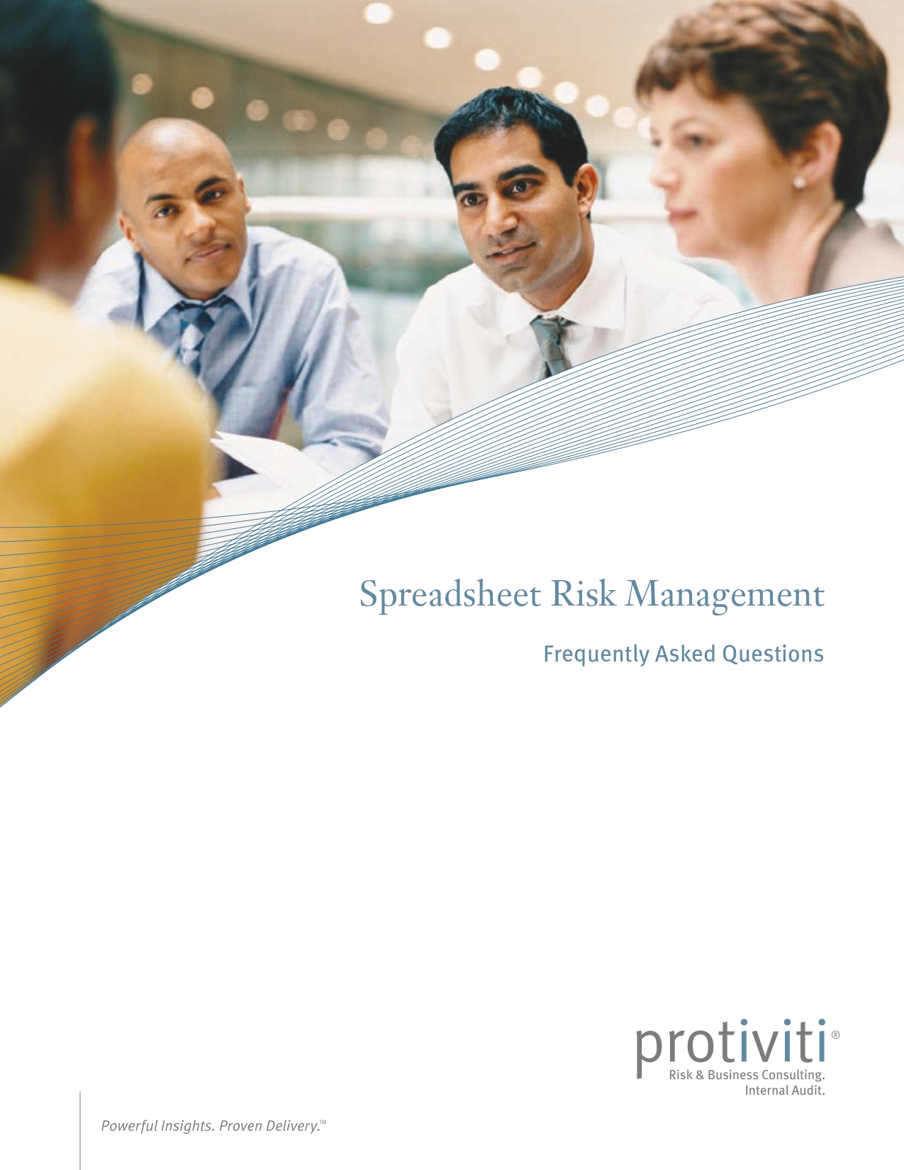 Screenshot of the first page of Spreadsheet Risk Management