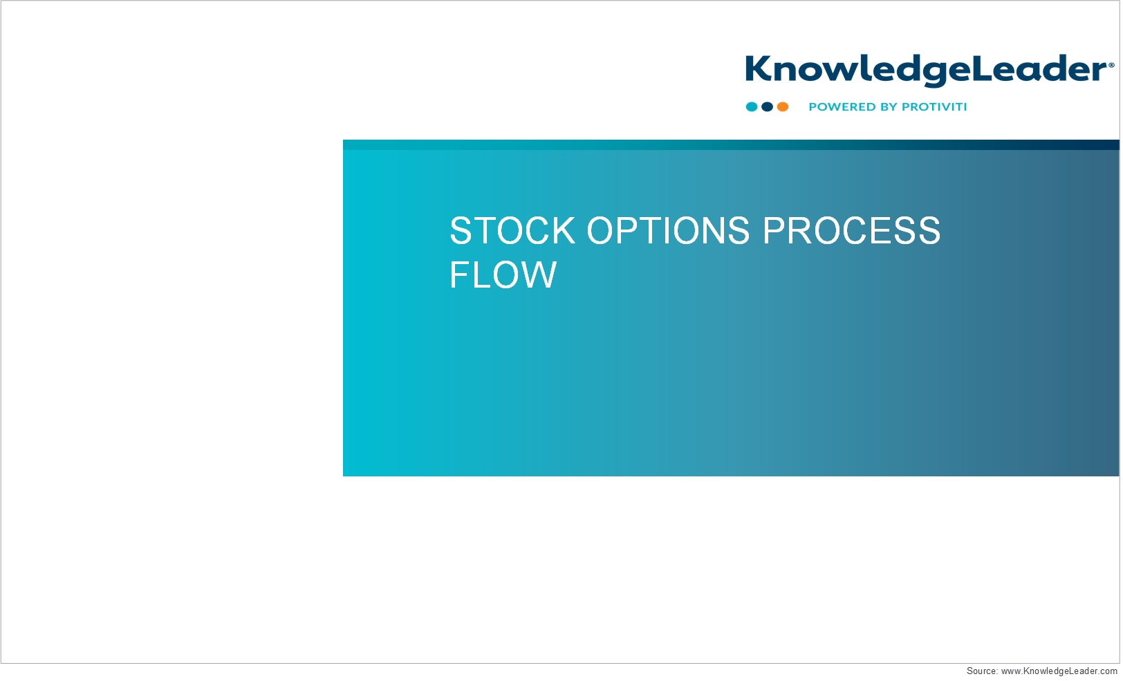 Screenshot of the first page of Stock Options Process Flow