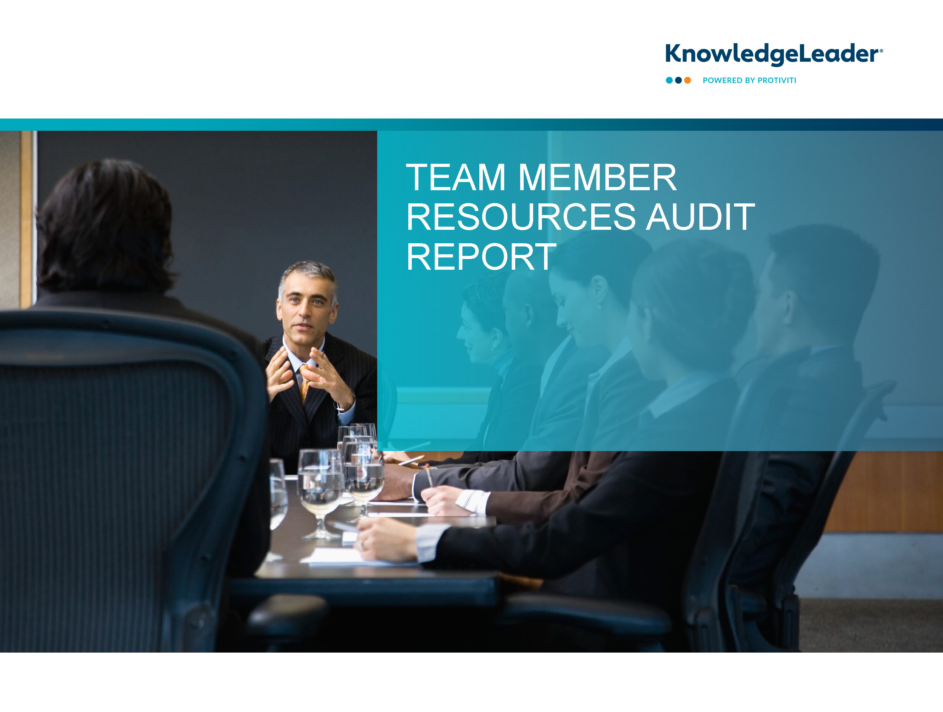 Screenshot of the first page of Team Member Resources Audit Report.