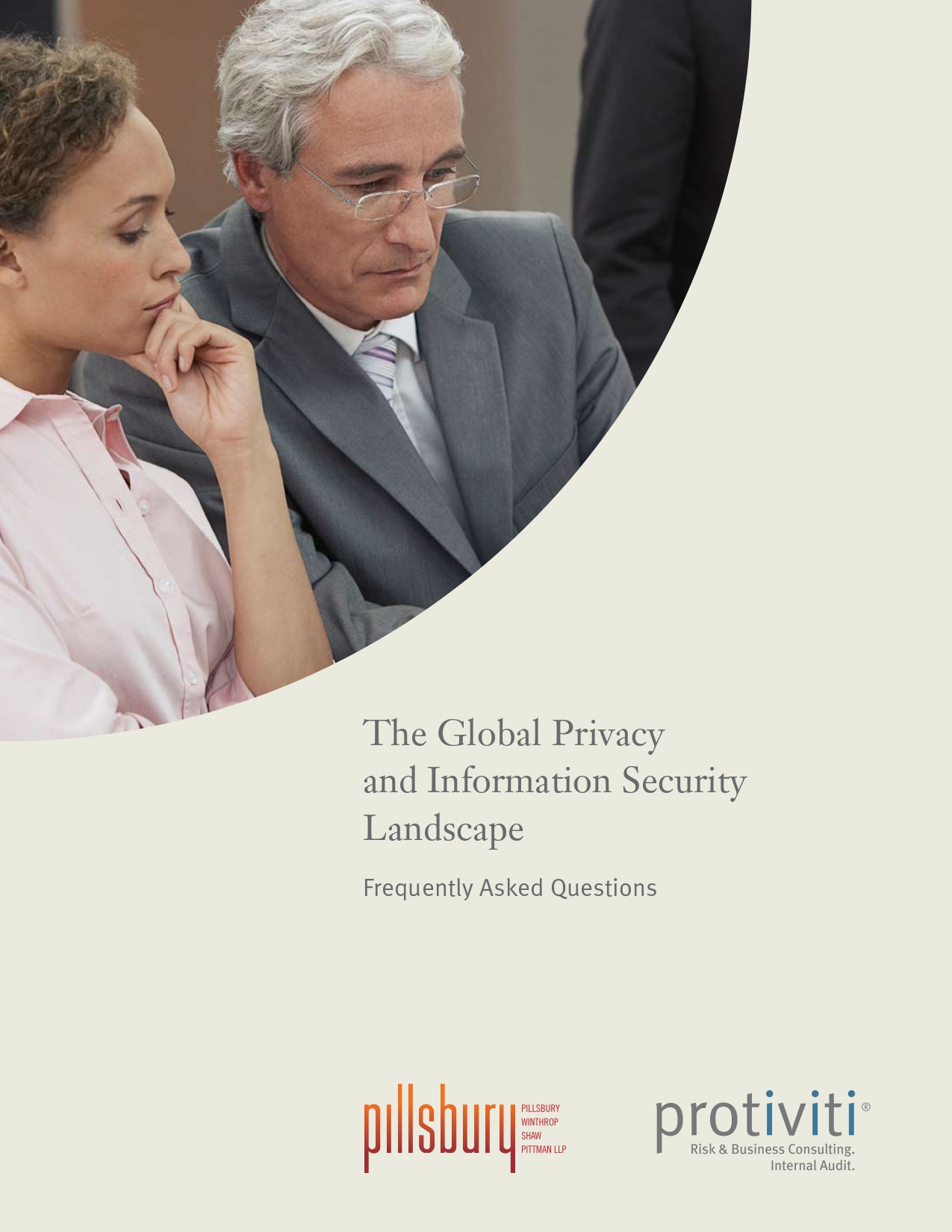 Screenshot of the first page of The Global Privacy and Information Security Landscape - Frequently Asked Questions
