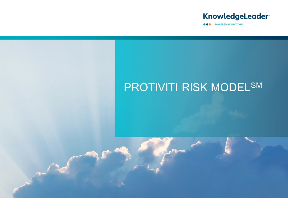 Protiviti Risk Model