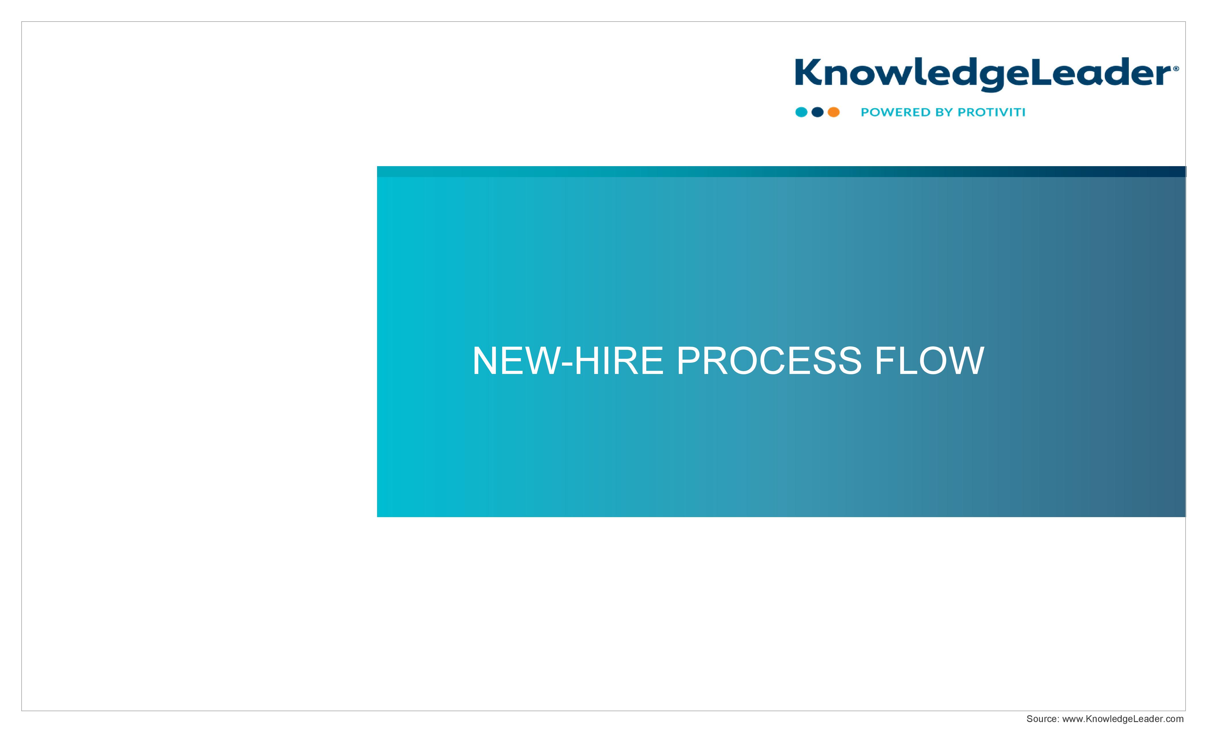 screenshot of the first page of New-Hire Process Flow