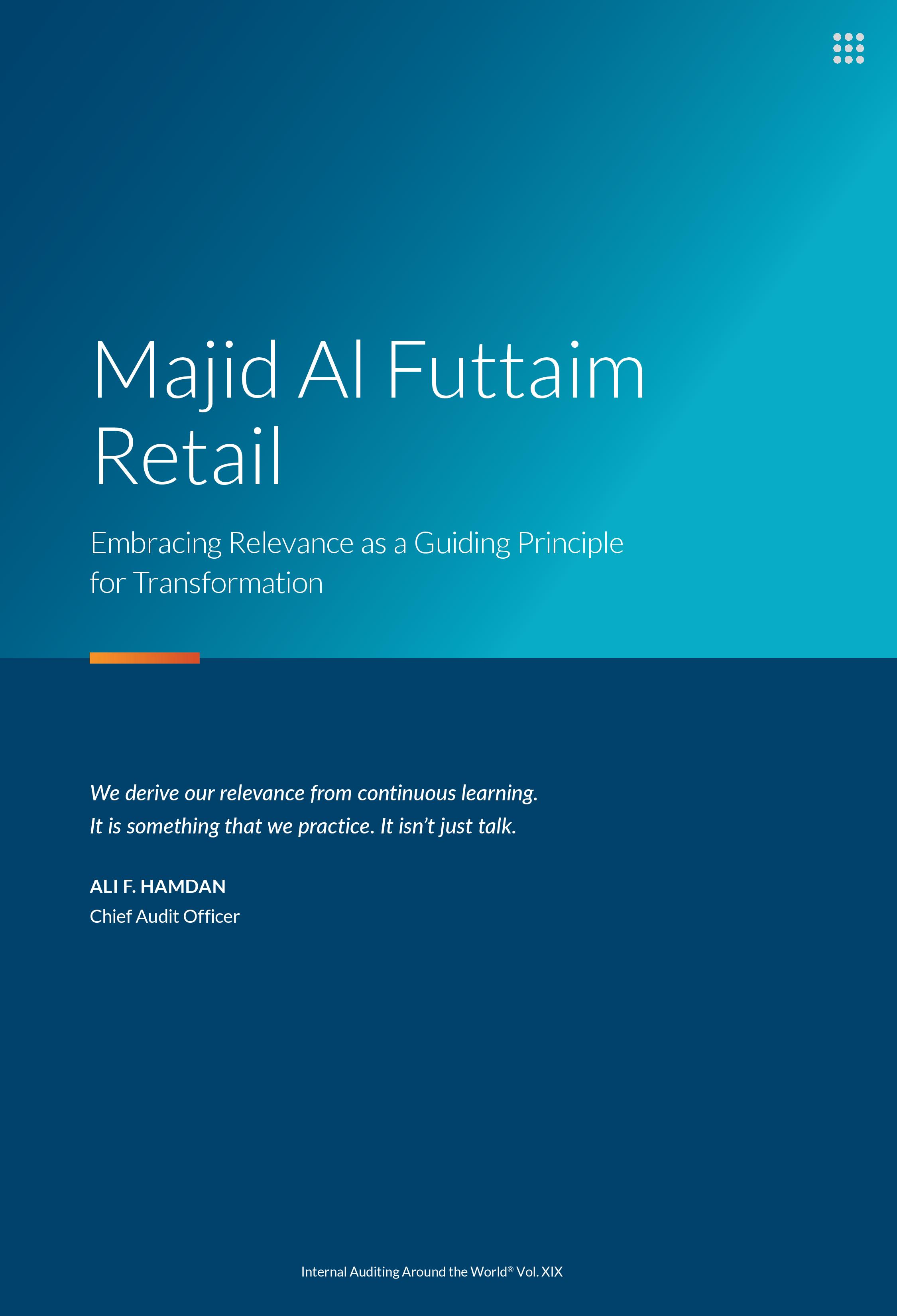 screenshot of the first page of Majid Al Futtaim Retail Embracing Relevance as a Guiding Principle for Transformation